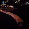 Banca de hormigón translúcido UHPC aerodinámica con efecto luminoso degradado para escenas nocturnas, banco de ocio para paisajes exteriores