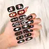 Pegatinas Europeas de Arte para Uñas de Halloween Impermeables Color Sólido Pegatinas de Arte para Uñas de Navidad No Requieren Horneado Pegatinas para Uñas Todo en Uno