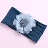 Flor de Cabeça de Chiffon de Verão 2021 Faixa Larga de Nylon para Cabelo Meias de Seda Super Macias Faixa de Cabeça para Bebê Headwear Esportivo para Crianças