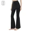 Pantalones Deportivos Frescos Azul Cielo Falsos de Dos Piezas de Cintura Alta con Efecto Levanta Glúteos, Falda Cubierta con Cordón Lateral y Piernas Ligeramente Acampanadas para Fitness y Running