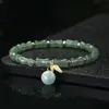 Pulsera Paso a Paso de Bambú de Jade Dongling 2024 Nueva para Novia Regalo de Vacaciones Pulsera de Cuentas de Transferencia de Calabaza de Cristal