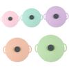 Conjunto de Tampas de Silicone para Conservação Fresca Transfronteiriço, Tampa Seladora para Geladeira Doméstica, Micro-ondas, Tampa de Silicone para Panela à Prova de Óleo e Antivazamento para Cozinha