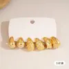 Pendientes de Plata con Plisado de Aguja Europea y Americana, Pendientes de Nicho de Alta Gama, Estilo Minimalista de Moda, Pendientes Vintage
