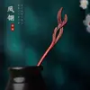 Acessórios de cabelo Hanfu grampo de madeira grampo de madeira de pau-rosa antigo prato de grampo de cabelo acessórios de cabelo concha de cabelo grampo antigo uma geração de cabelo