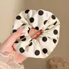 Scrunchie Floral Estilo Pastoral para Mulheres, Prendedor de Cabelo Doce Moda Coreana, Corda de Cabelo de Nicho de Alta Qualidade, Acessório de Cabelo para Rabo de Cavalo Baixo