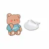 Broche infantil fofo de acrílico com emblema de urso, pingente para roupas infantis, bolsa, pin de joia pequena para meninos e meninas