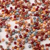 Cuentas de Ábaco de Vidrio de Color Sólido Lacado Cuentas de Cacahuete Cuentas Sueltas Pulsera Collar Hecho a Mano DIY Accesorios de Joyería Materiales