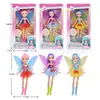 Boneca Barbie Fada das Flores Infantil Menina Sereia Fantasia Princesa Brinquedo Anjo Elfo Cavalo Acessórios Varinha Mágica