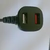 Cargador de Coche Digital de Alta Potencia Registro de Conducción Encendedor de Cigarrillos de Coche Doble USB