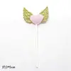 Alas Bandera Alas de Ángel Adornos Decorativos para Pastel de Cumpleaños Alas de Plumas Enchufe Alas de Amor Accesorios