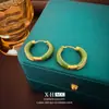 Brincos Geométricos Minimalistas Gota de Óleo Vintage para Mulheres, Únicos e Estilosos, Coleção Outono/Inverno, Acessórios de Orelha de Moda de Luxo Leve
