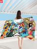 Toalla de Playa de Microfibra Fina One Piece Toalla de Baño Absorbente Estampada