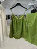 [Recomendación Principal] Conjunto de Chaleco Bordado con Lentejuelas de Organza y Falda de Tirantes Yuran 26 Colección Primavera/Verano