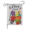 Venta Caliente Transfronteriza Bandera de Jardín de Primavera Flor Mariposa Crisantemo Lino Bandera Impresa por Ambos Lados Decoración de Jardín Festiva