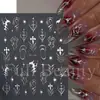 Belleza Completa Transfronterizo Nuevas Calcomanías para Uñas Metal Líquido Corazón Estrella Líneas Frescas Calcomanías para Uñas