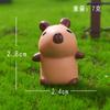 Fronteiriço Bonito Capivara Capibala Micro Paisagem Pequenos Enfeites Desenho Animado DIY Capivara Acessórios de Resina Enfeites de Mesa