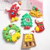 Accesorios Navideños de Resina Lindos con Ojos de Dibujo Animado Materiales de Parche Decoración Colgante para Funda de Teléfono Accesorios para el Cabello Pegamento de Crema DIY