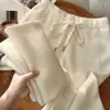 Pantalones de Cachemira Gruesos Suaves Populares para Otoño e Invierno Pantalones de Punto de Pierna Ancha para Mujer Pantalones Blancos Rectos de Lana Estilo Holgado