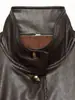 26621-Novo casaco trench coat acolchoado com ombros em couro sintético, estilo europeu e americano, para mulheres