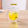 Jarra para Água Fria de Vidro Borossilicato Alto com Design Elegante, Jarra para Chá de Frutas com Tampa Filtrante de Aço Inoxidável Embutida, Tampa de Bambu, Jarra para Água Fria em Formato Quadrado