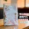 Transfronterizo en stock transparente PVC removible diario fantasía arena movediza A6 libro de mano lentejuelas hojas sueltas