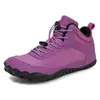 Nuevos Zapatos de Algodón de Cinco Dedos para Otoño e Invierno Botas de Nieve para Hombre Forradas de Felpa Engrosadas Cálidas Zapatos de Algodón para Pareja Montañismo Senderismo Zapatos para Hombre Transpirables