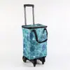Carrito de Camping con Bolsa de Arrastre, Carrito Telescópico, Carrito de Compras con Ruedas, Remolque Pequeño para Recoger Paquetes, Bolsa Plegable para Mudanzas
