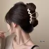 Pinza de Garra Grande para Mujer, Pinza de Tiburón de Alta Gama para la Parte Posterior de la Cabeza, Pinza para el Cabello Grueso, Pasador, Accesorio para el Cabello, Pasador