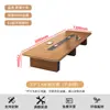 Mesa de conferência, mesa longa, mesa de escritório retangular grande, conjunto de móveis de mesa e cadeira simples e moderno para sala de reunião, discussão e treinamento