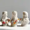 Jiahuimei Figura de Chica para Retrato Adorno de Yeso de Aromaterapia Molde de Silicona Pegamento de Resina DIY Vela Hecha a Mano Cuerpo Humano