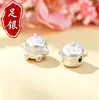 Plata Pura 999 Bolas de Transferencia 3D para Pastel de Pudín Accesorios de Abalorios DIY Pulsera Collar Joyería Estilo Postre Lindo