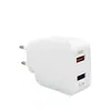 Novo 28=18W +10W sarja com luz QC3.0 Carga Rápida Dupla USB carregador de viagem padrão americano padrão europeu carga rápida dupla