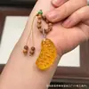 Cera de Abeja de Segunda Generación Varios Estilos Oso Bolsa de Queso Colgante Llavero DIY Exquisito Adorno de Joyería
