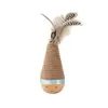 Juguete de Gato Roly-Poly, Palo con Plumas Atrapasueños que Consume Energía, Suministros Esenciales para Gatitos, Juguete para Gato Mascota