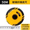 Cinta métrica de acero recubierta de nylon portátil grande 50 metros cinta impermeable 20 metros 30 metros 100 metros cinta de fibra Cinta