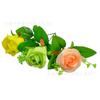 Simulación Capullo de Rosa Flor de Camino Rama Única Capullo de Rosa Arco de Corte Cuadrado Arco de Boda Arco de Flores Rosa