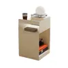 Sofá auxiliar pequeño de estilo nórdico para sala de estar en casa, mesa de centro simple moderna de arte en hierro para dormitorio, mesa de esquina, mesita de noche, almacenamiento móvil