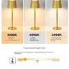 Lámpara de mesa inalámbrica minimalista nórdica para mesas de comedor de restaurante y hotel, iluminación ambiental, lámpara de noche recargable LED táctil regulable para dormitorio