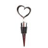 Boda Aleación de Aluminio Corazón Tapón Conservación Vino Tinto de Pegamento de Alta Gama DIY Silicona Sellado Tapón de Vino Embudo de Vino Metal