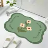 Tapete de Banheiro Nórdico Fresco em Estoque, Tapete de Entrada Doméstico Estilo Ins Antiderrapante Absorvente de Água, Tapete de Chão de Terra de Diatomáceas
