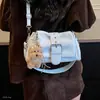 Nuevo bolso de hombro para mujer estilo japonés y coreano con diseño de oso, bolso cruzado de gamuza invierno 2026, bolso de felpa retro a la moda