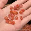 Cierre de Hebilla Roja del Sur Xizang Esmerilado Natural con Hoyos de Mineral Cuentas para Manualidades con Cuentas Accesorios para Joyería Hecha a Mano Cuentas Materiales Cuentas Cuadradas Individuales