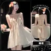 Ebrio Escuchando Viento Interés Romántico Lencería Tallas Grandes Nuevo Sexy Más Vendido Malla Transparente de Tirantes Bata de Noche Pijama de No Quitar Conjunto de Uniforme