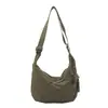 Nova Bolsa Transversal Lavada Retrô Grande Capacidade Estilo Preguiçoso Bolsa de Ombro Único para Mulheres Estilo Roupa de Trabalho para Ir ao Trabalho Versátil Bolsa Bolinho