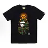 Suministro Mayorista Transfronterizo de Marca de Moda, Dropshipping de Comercio Exterior, Camiseta de Manga Corta Pesada Bape Cabeza de Mono Tiburón 230g 30