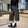 Calça de mistura de lã 70-80% com cintura elástica, design de perna curva, nova coleção outono/inverno 2026, calça feminina elegante, calça casual versátil estilo coreano