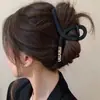 Novo Estilo de Presilha de Cabelo 2026 com Toque de Luxo, Piranha Floral Simples, Presilha de Garra Grande de Acrílico para Cabelos Grossos