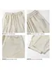 Coleção Outono 2026: Calça Wide Leg Plissada Efeito Linho Branco, Tamanhos M-5XL, HK26675-Especial P26