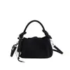 Bolso bandolera retro de cuero esmerilado, bolso mensajero con nudo retorcido de moda, bolso tote pequeño ligero, bolso de hombro único casual y versátil