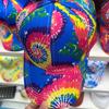 Gorra de béisbol con estampado de remolino de colores, estilo hip hop, estilo europeo y americano, con grafiti, para mujer, para verano y exteriores.